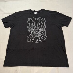 To Write Love On Her Arms TWLOHA Men Black Cotton T-Shirt 3XL Grunge Punk-4844